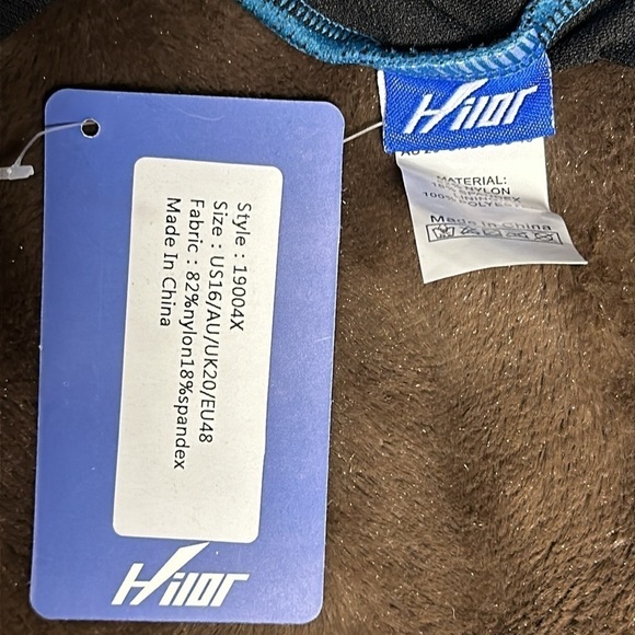 NWT HILOR Twist Front Slimming Swimsuit Sz 16 - Picture 8 of 9